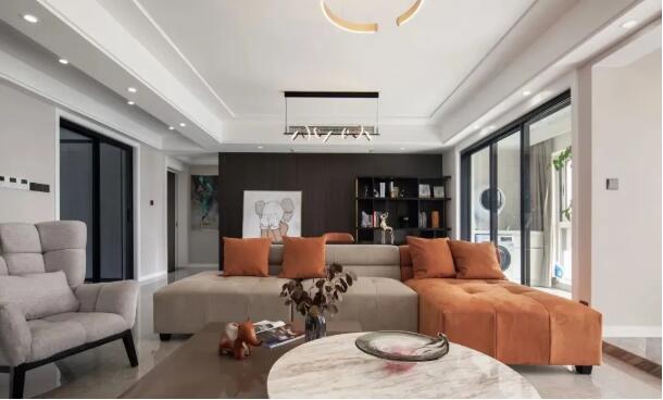 现代简约敞亮，轻奢风格的装修，简约大气