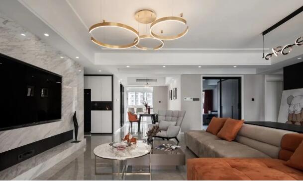 现代简约敞亮，轻奢风格的装修，简约大气