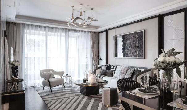 现代轻奢风格装修效果图，黑白灰的浪漫主义！