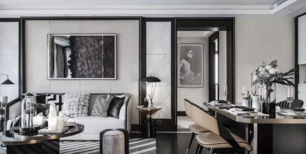 现代轻奢风格装修效果图，黑白灰的浪漫主义！