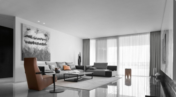 咸阳装修案例清渭公馆147㎡—极简风格