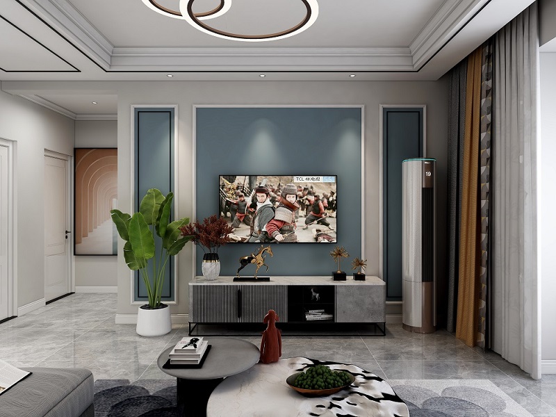 咸阳装修案例先河国际106㎡—现代风格