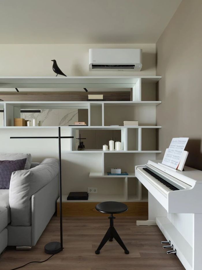 这个女屋主不爱梦幻爱简约，把家布置的清爽惬意