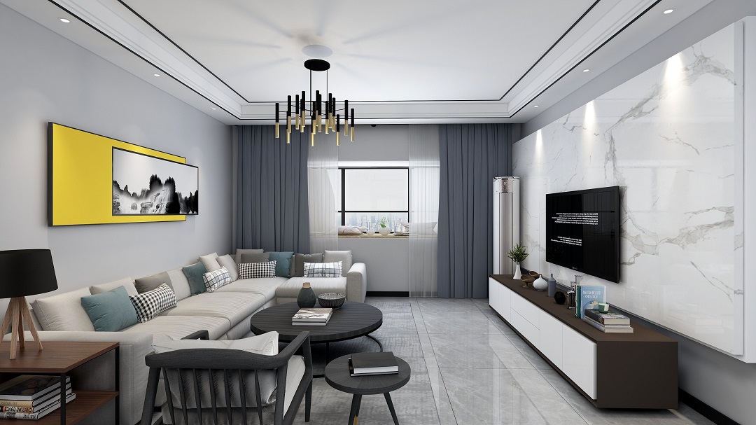 怡心岛128平—现代风格