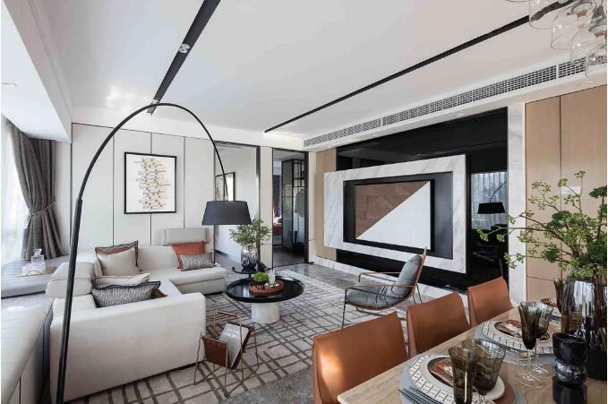 122㎡现代时尚,营造出一个华丽高级的居住空间!