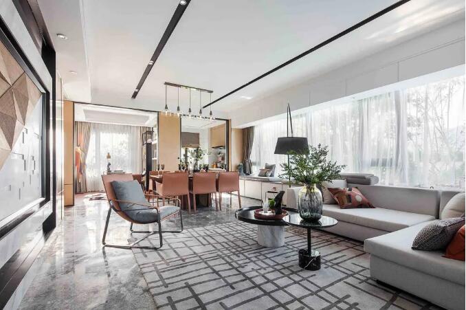 122㎡现代时尚,营造出一个华丽高级的居住空间!