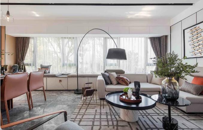 122㎡现代时尚,营造出一个华丽高级的居住空间!