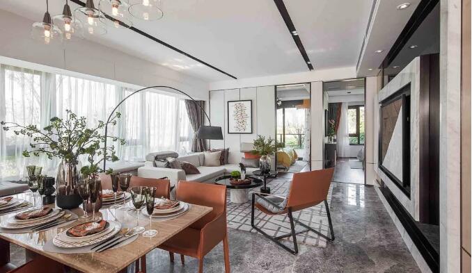 122㎡现代时尚,营造出一个华丽高级的居住空间!