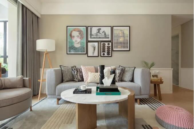 115㎡文艺北欧风设计，简约自然为主