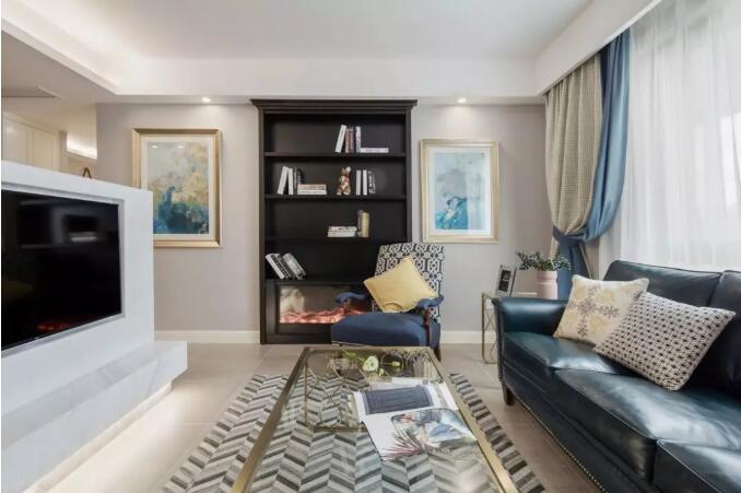 浅色调搭配静谧的蓝色，营造出一份安逸的空间感受!