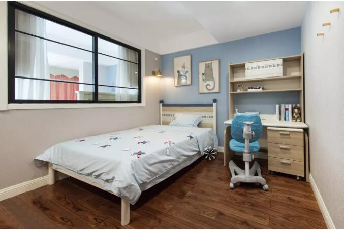 浅色调搭配静谧的蓝色，营造出一份安逸的空间感受!