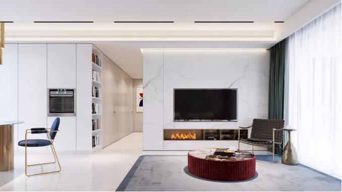 140㎡后现代轻奢，以现代大方的空间基础!