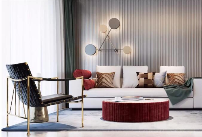 140㎡后现代轻奢，以现代大方的空间基础!