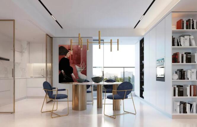 140㎡后现代轻奢，以现代大方的空间基础!