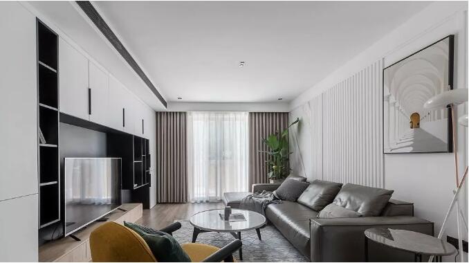 110㎡现代主义3室2厅，呈现出简约、休闲的都市格调！