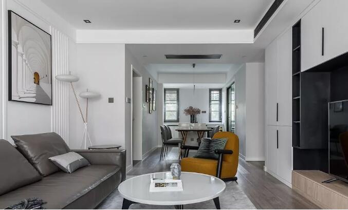 110㎡现代主义3室2厅，呈现出简约、休闲的都市格调！