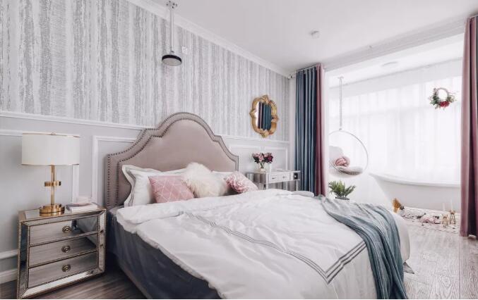 90平的美式风格，满足你的少女心！