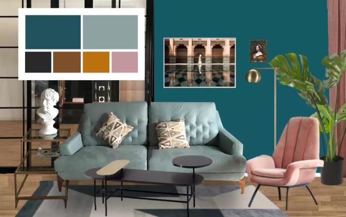 110平混搭复古三居室，设计好美，令人羡慕~