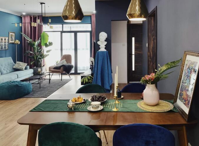 110平混搭复古三居室，设计好美，令人羡慕~