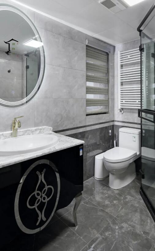 以现代美式风格的空间，布置轻奢质感的细节装饰