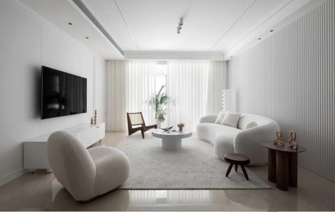 137㎡极简轻奢，营造出一种独特的极简轻奢风格氛围！