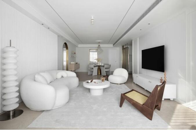 137㎡极简轻奢，营造出一种独特的极简轻奢风格氛围！