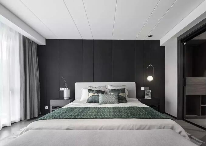 天花吊平顶+无主灯设计