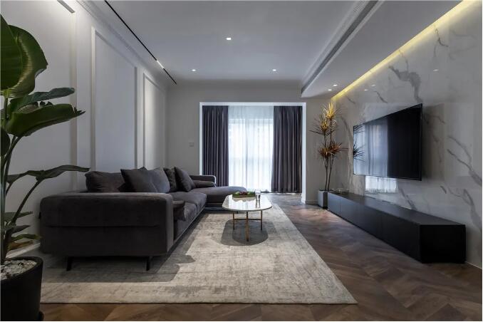 130㎡现代简雅，让空间营造出高级优雅的时尚与档次感！