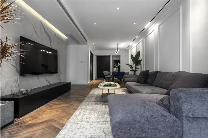 130㎡现代简雅，让空间营造出高级优雅的时尚与档次感！