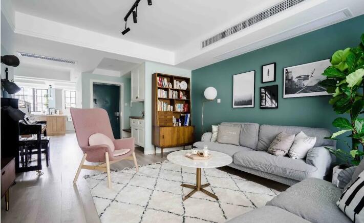 136平新房，巧用色彩搭配全屋漂亮极了