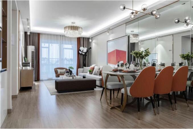 金属与石材的质感让空间显得更加华丽高级而档次