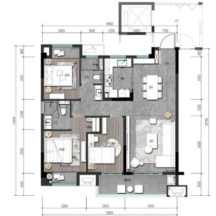 110平现代轻奢风格装修,嵌入式大理石背景墙 110平现代轻奢风格装修,嵌入式大理石背景墙