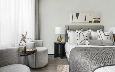 110平现代轻奢风格装修,嵌入式大理石背景墙 110平现代轻奢风格装修,嵌入式大理石背景墙