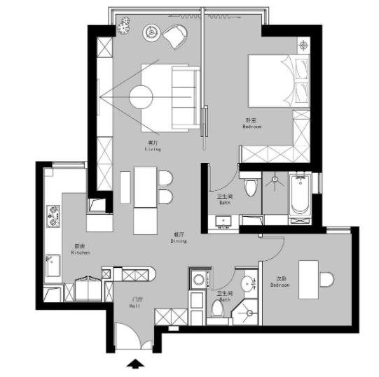 回归自然本真，110㎡轻侘寂风，过出精致幸福感