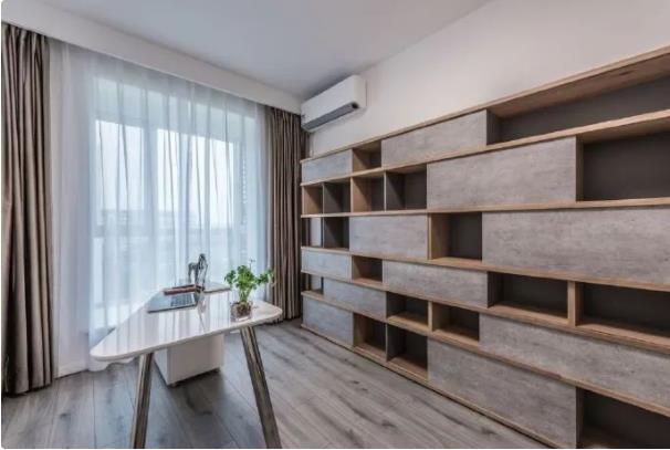 116平简约现代大户型，电视墙定制柜子，设计感十足！