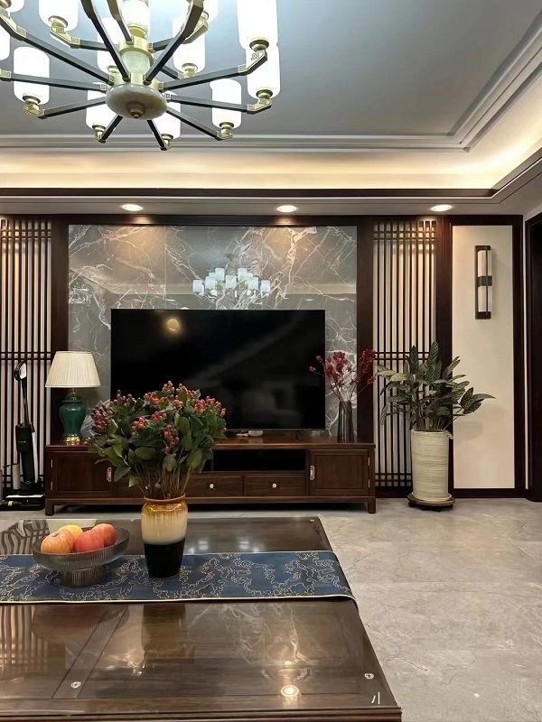 咸阳装修案例保利和光尘樾300平—中式风格