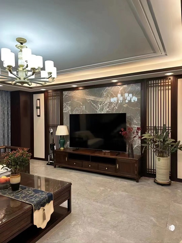 咸阳装修案例保利和光尘樾300平—中式风格