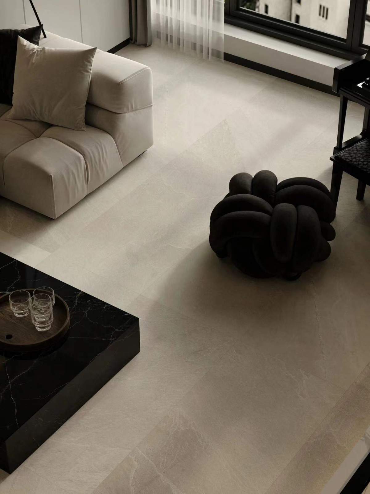 咸阳装修案例东鹏公园印171平—意式极简风格