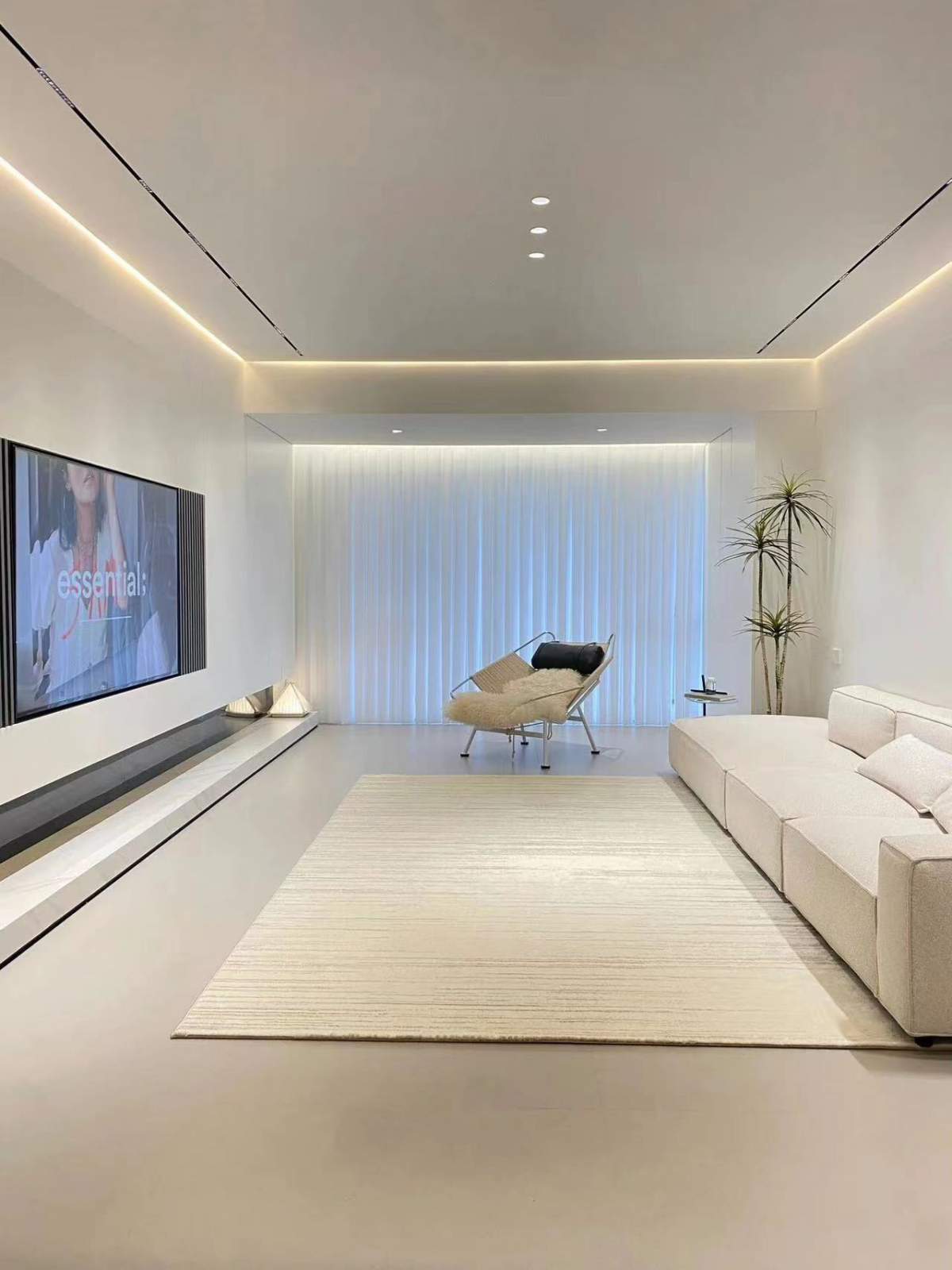 咸阳装修案例渭滨苑151平—极简风格