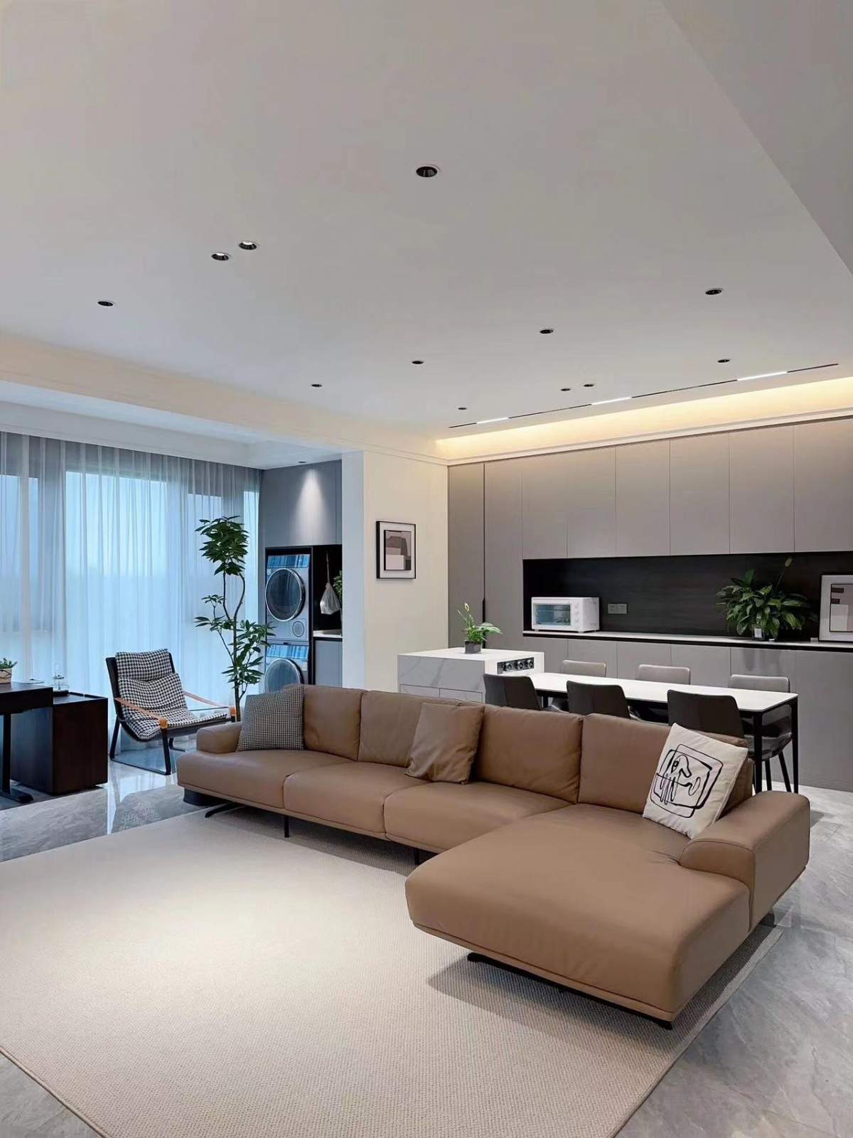 咸阳装修案例日月公馆140平—现代简约风格