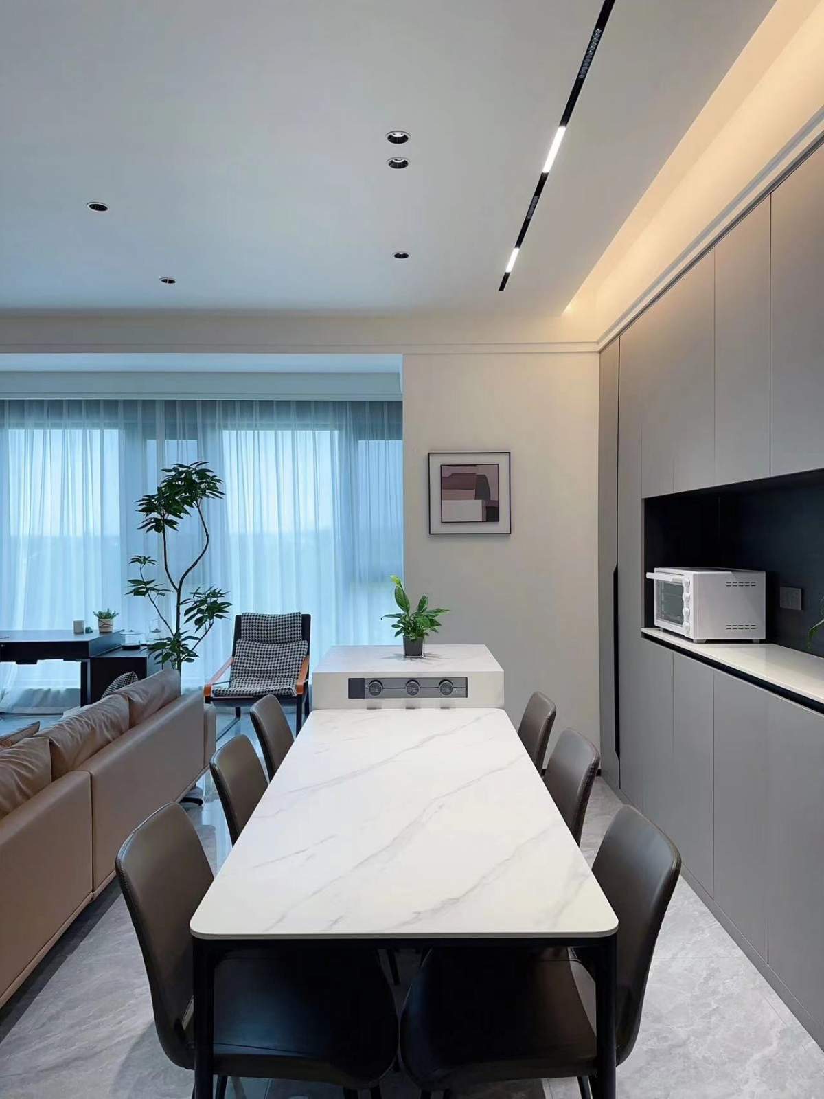 咸阳装修案例日月公馆140平—现代简约风格