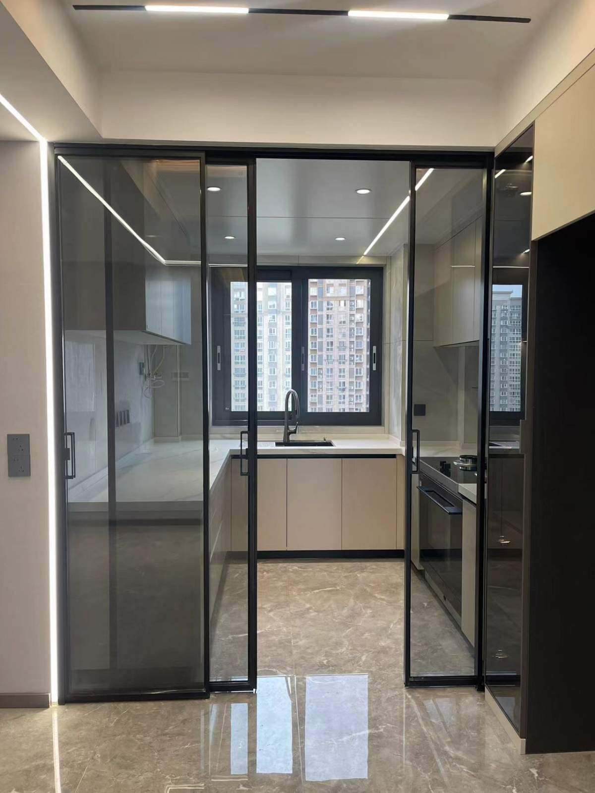 咸阳装修案例美域熙湖143平—现代简约风格