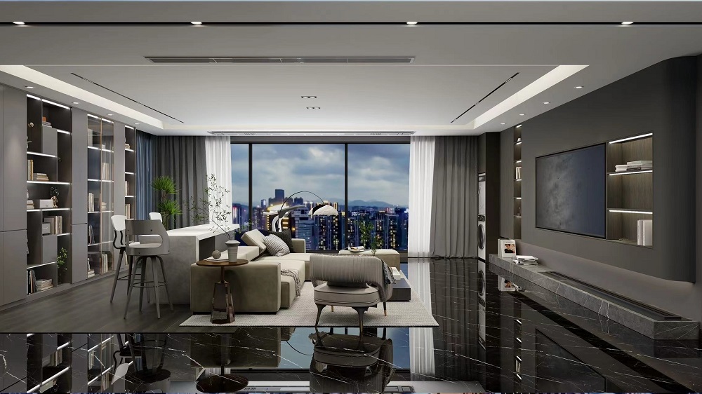 咸阳装修案例黑金现代简约