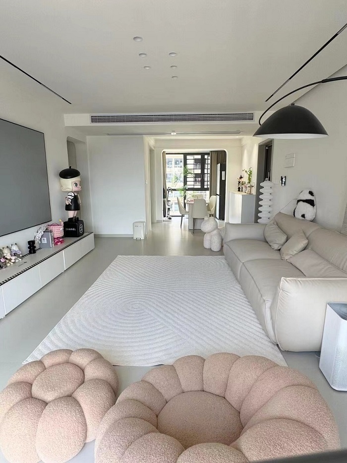 咸阳装修案例林凯城125平——奶油风格