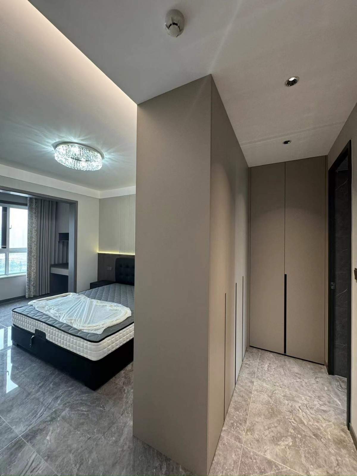 咸阳装修案例清渭公馆125平——黑白灰风格