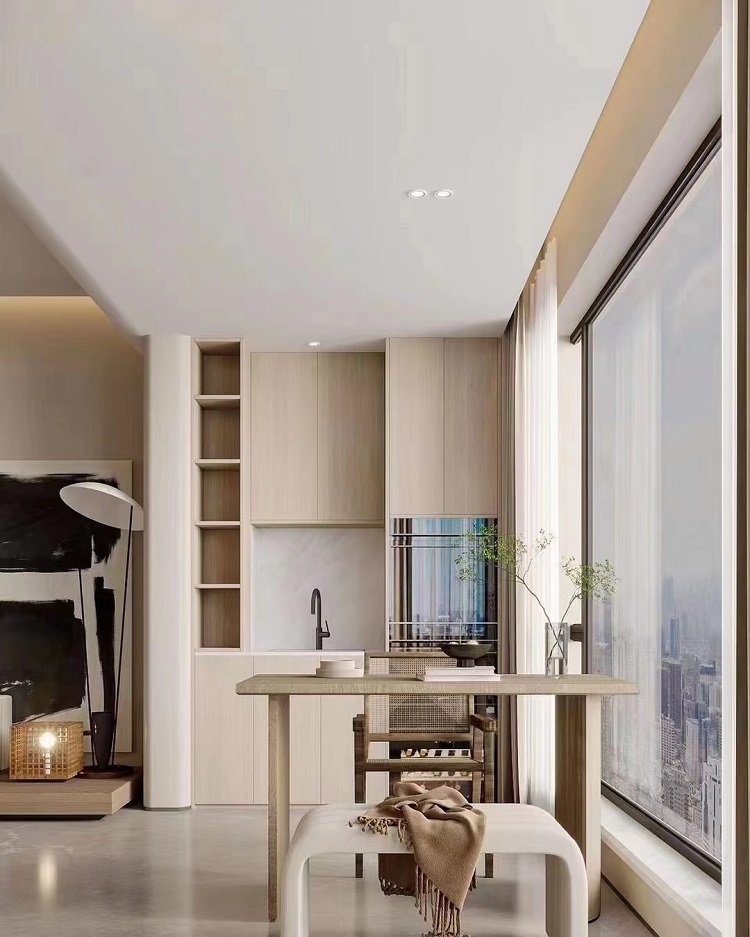 咸阳装修案例日月公馆117平——奶油风格