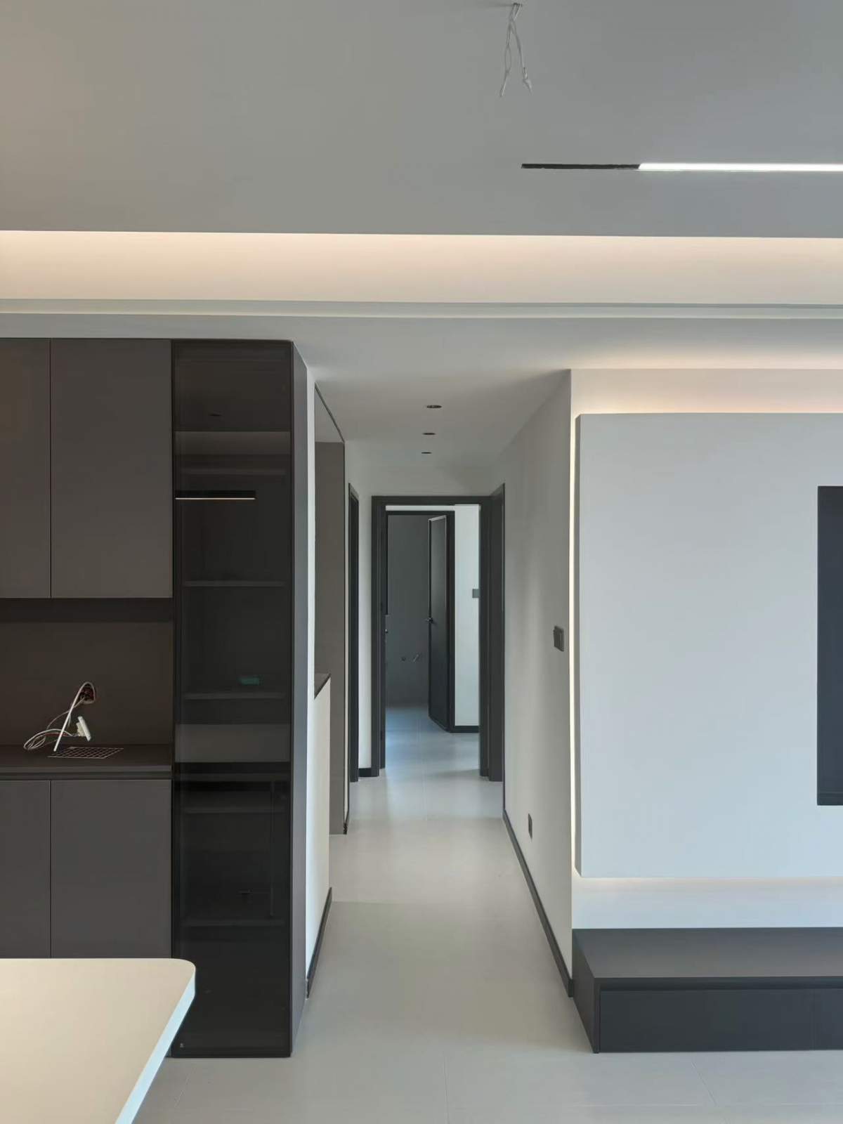 咸阳装修案例金科世界城113平—现代黑白灰风格