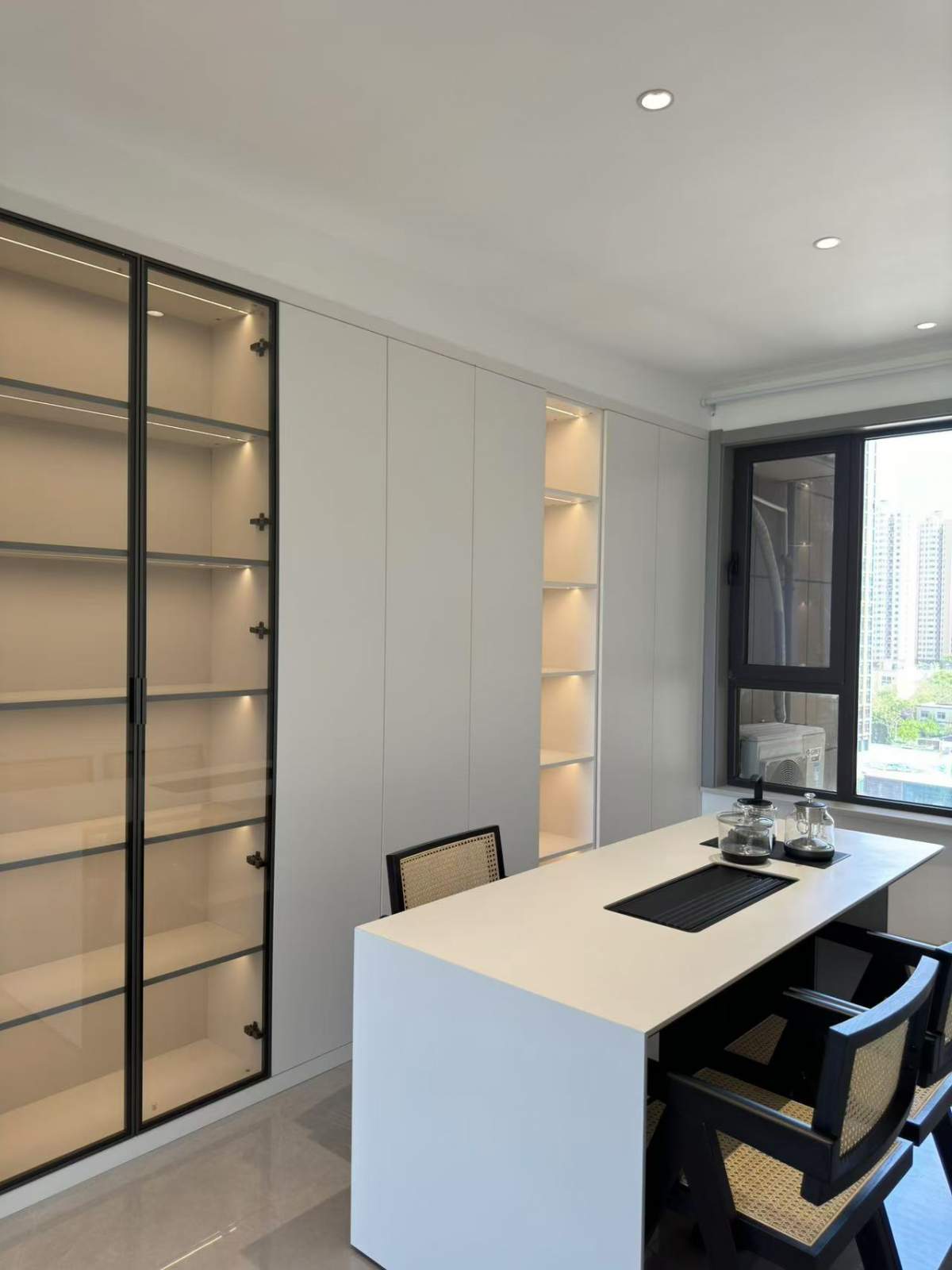 咸阳装修案例清渭公馆143平—现代极简风格