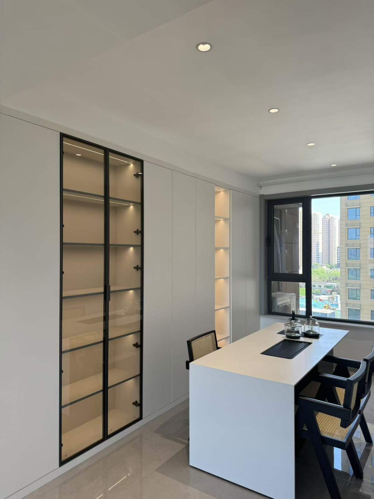 咸阳装修案例清渭公馆143平—现代极简风格