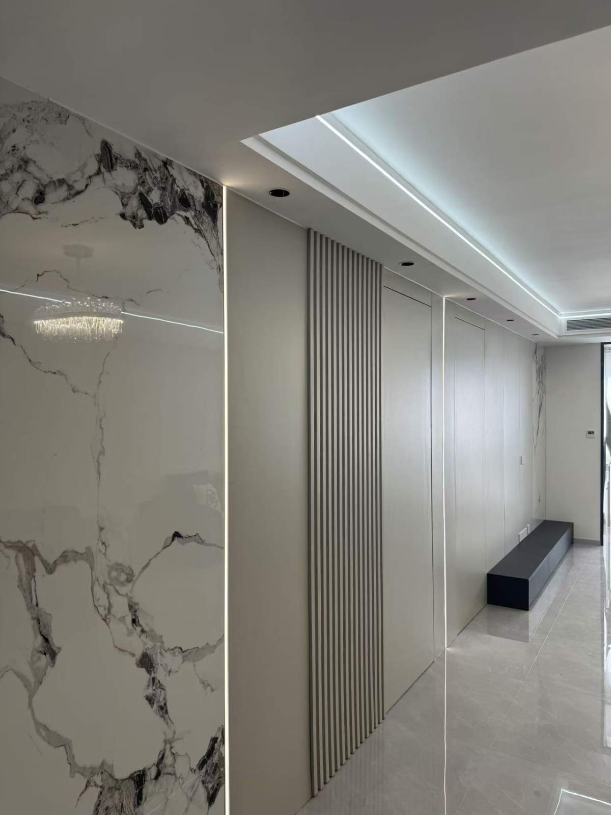 咸阳装修案例日月星城87平—黑白灰风格